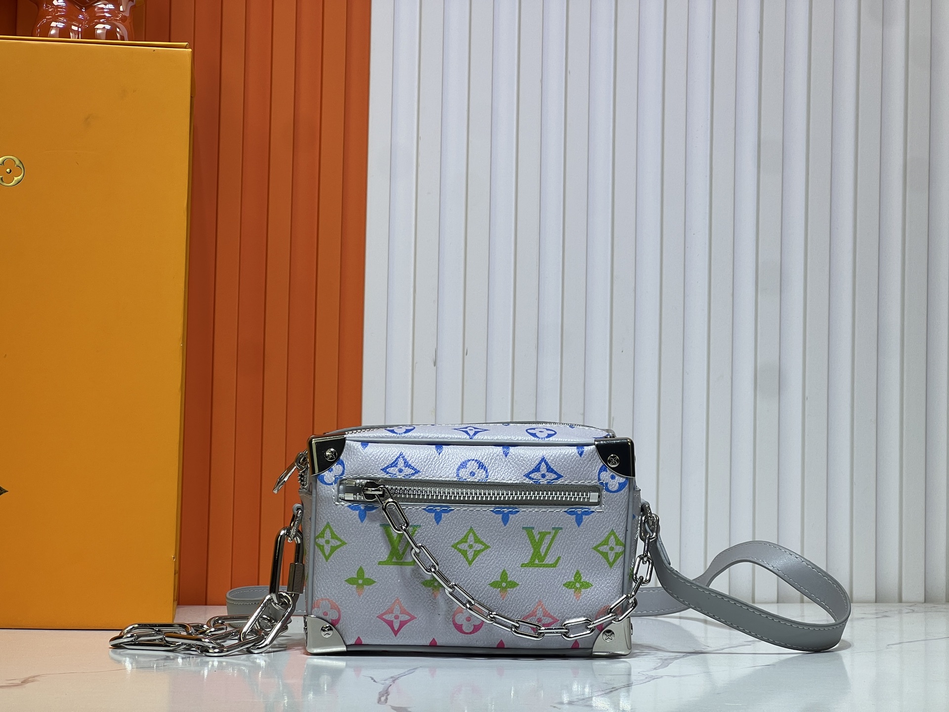 ルイヴィトン トランク Mini SOFT M44480 Virgil Abloh Monogram Eclipse  LVスーパーコピーバッグN品国内発送後払い代引き可能人気サイト